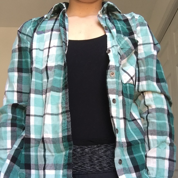 Turquoise flannel - Picture 2 of 5